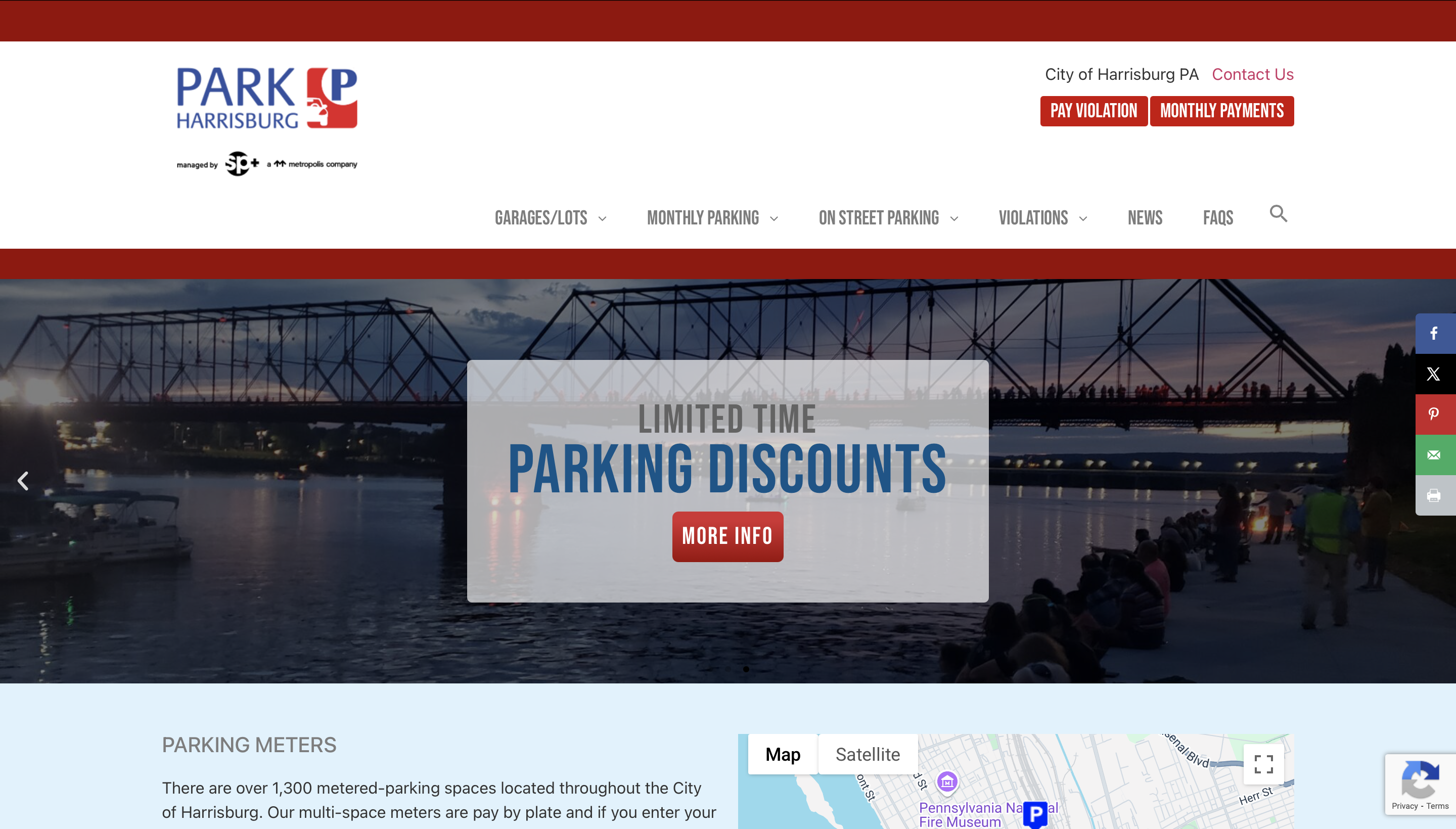 Park Harrisburg Parking Guide Screenshot